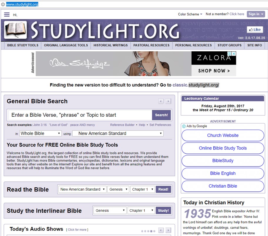 如何使用 StudyLight 網上聖經工具